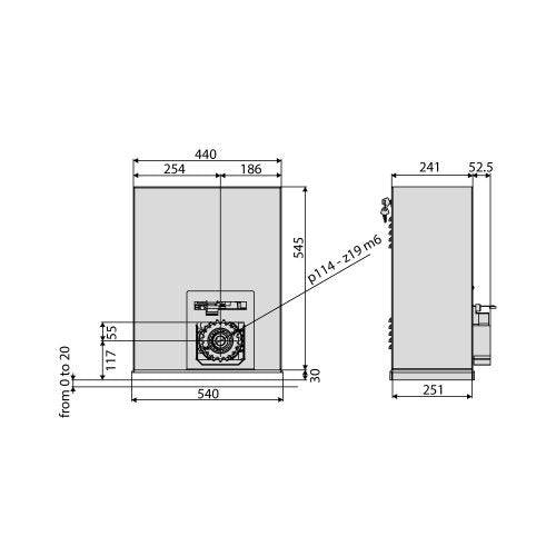 BFT Oberon Industrial Hi Speed Sliding Gate Motor - 2000kg - Powered Gates Australia