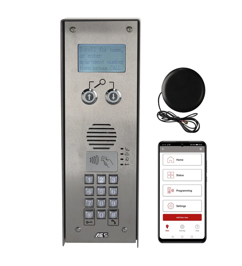 Intercom for Apartments - AES 4G Gsm Audio - Multicom Classic - Powered Gates Australia