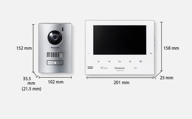 Intercom - Video & Audio Kit - Panasonic - 7" Display with Door Station - Powered Gates Australia