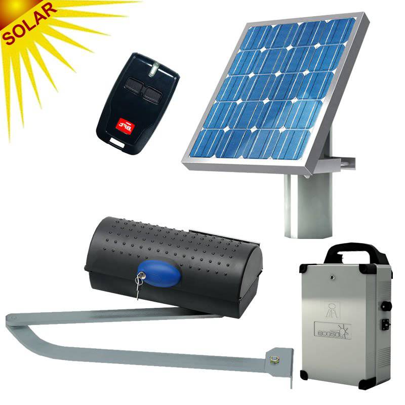 Solar Single Swing Gate Kit - BFT Gate Motor with Solar - Suitable for Farms Gates - Powered Gates Australia